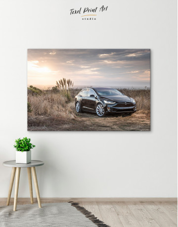 Black Tesla X Canvas Wall Art - image 5
