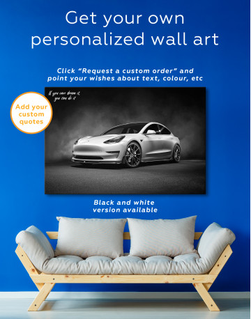 Tesla Model 3 Canvas Wall Art - image 3