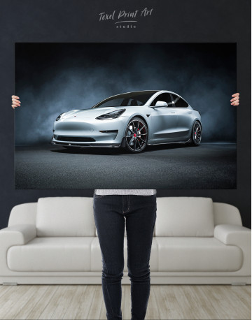 Tesla Model 3 Canvas Wall Art - image 1