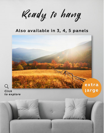 Highland Hills in Autumn Canvas Wall Art - image 2