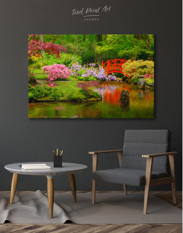 Japanese Garden, Park Clingendael, Netherlands Canvas Wall Art - image 3