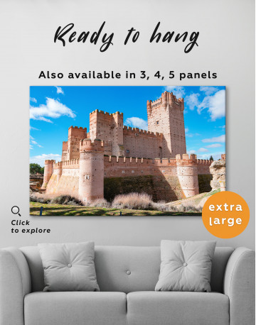 Castle of La Mota Spain Canvas Wall Art - image 7