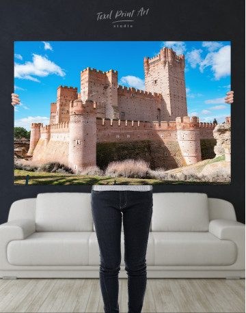 Castle of La Mota Spain Canvas Wall Art - image 1