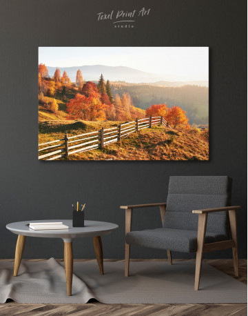 Birch Forest in Sunny While Autumn Canvas Wall Art - image 6