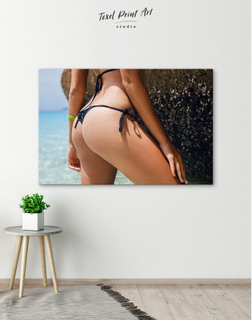 Sexy Female Body in Bikini Canvas Wall Art - image 4