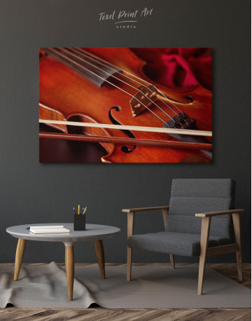 Violin in Retro Style Canvas Wall Art - image 6