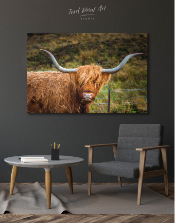 Scottish Highland Cow Canvas Wall Art - image 6