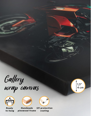 Sports Motorcycle Canvas Wall Art - image 1