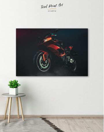 Sports Motorcycle Canvas Wall Art - image 2