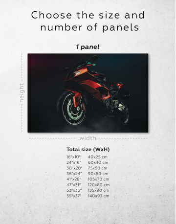 Sports Motorcycle Canvas Wall Art - image 7