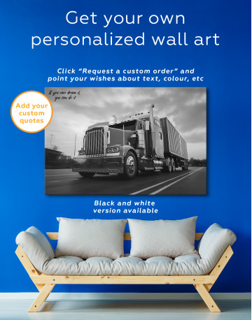 Semi Truck Canvas Wall Art - image 3