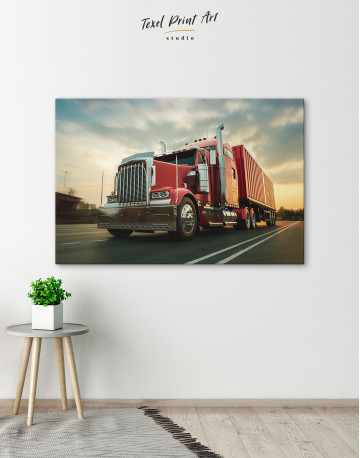 Semi Truck Canvas Wall Art - image 4