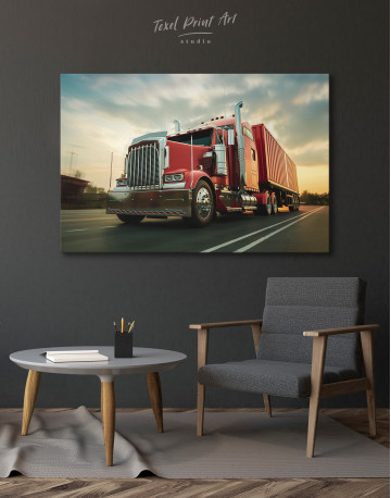 Semi Truck Canvas Wall Art - image 6