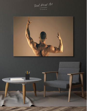 Muscular Back Canvas Wall Art - image 3