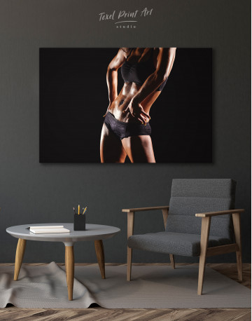 Athletic Female Body Canvas Wall Art - image 3