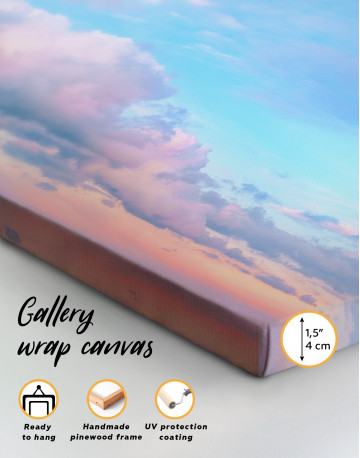 Sunset Sky with Clouds Canvas Wall Art - image 2