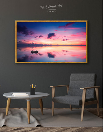 Framed Sunset Sky Canvas Wall Art - image 3