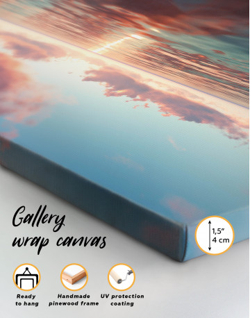 Sunset with Clouds Canvas Wall Art - image 7