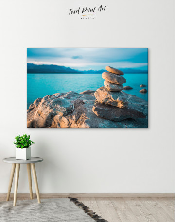 Rocks and Sea Landscape Canvas Wall Art - image 5
