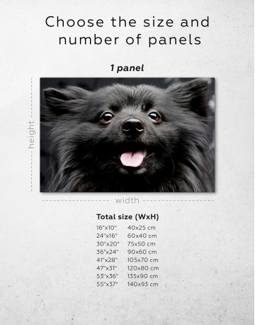 Happy Black Dog Canvas Wall Art - image 8