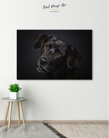 Dog Close up Portrait Canvas Wall Art - image 5