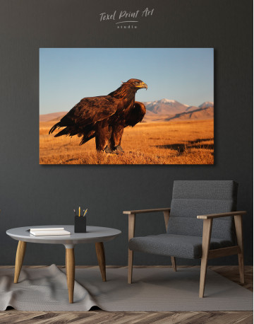 Wild Golden Eagle Canvas Wall Art - image 3