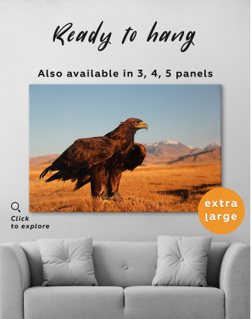 Wild Golden Eagle Canvas Wall Art - image 2