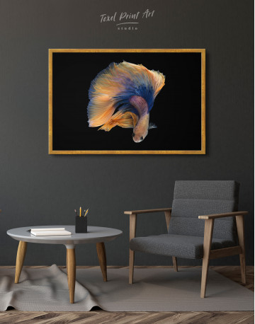 Framed Halfmoon Betta Fish Canvas Wall Art - image 5
