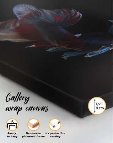 Siamese Fighting Fishes Photo Canvas Wall Art - image 2