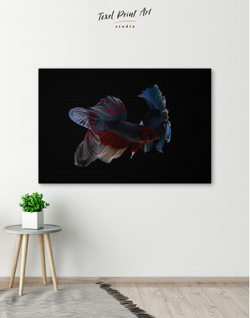 Siamese Fighting Fishes Photo Canvas Wall Art - image 4