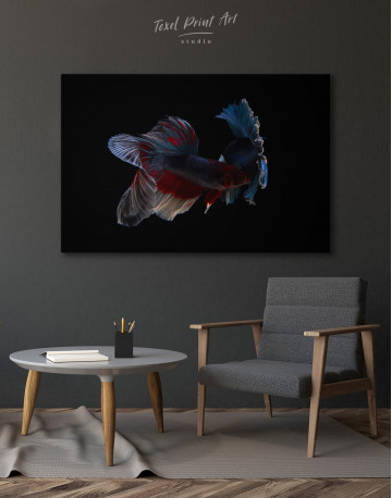 Siamese Fighting Fishes Photo Canvas Wall Art - image 6
