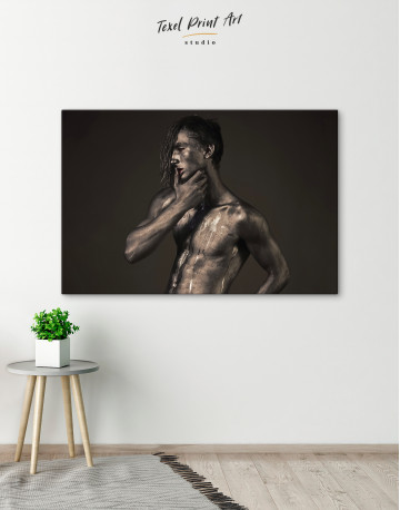 Nude Guy Bodyscape Canvas Wall Art - image 4