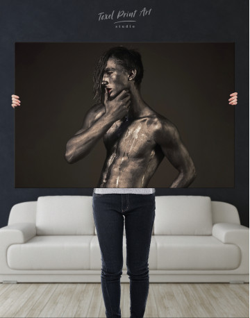 Nude Guy Bodyscape Canvas Wall Art - image 1