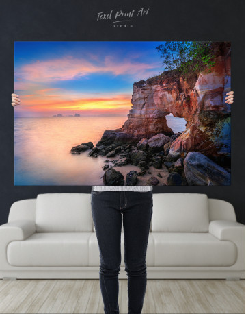 Buffalo Nose Cape at Sunset in Krabi, Thailand Canvas Wall Art - image 1