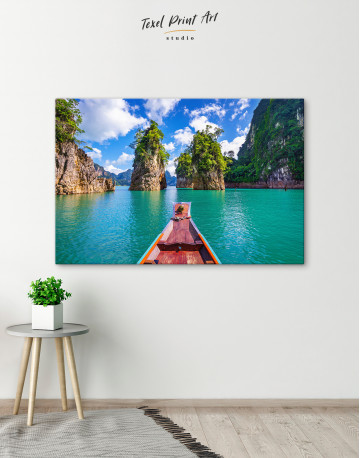 Beautiful Mountains in Khao Sok National Park, Thailand Canvas Wall Art - image 5