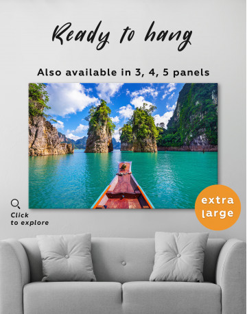 Beautiful Mountains in Khao Sok National Park, Thailand Canvas Wall Art - image 2
