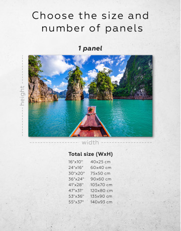 Beautiful Mountains in Khao Sok National Park, Thailand Canvas Wall Art - image 8