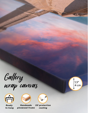 Sunset at the Ploumanac'h Lighthouse Canvas Wall Art - image 2