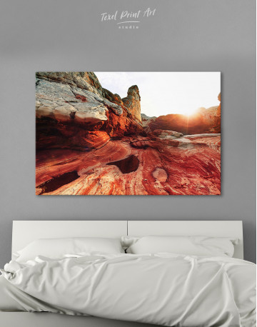 Vermilion Cliffs National Monument Landscapes at Sunrise Canvas Wall Art