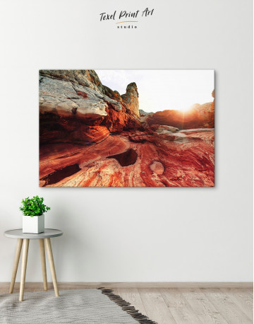 Vermilion Cliffs National Monument Landscapes at Sunrise Canvas Wall Art - image 4