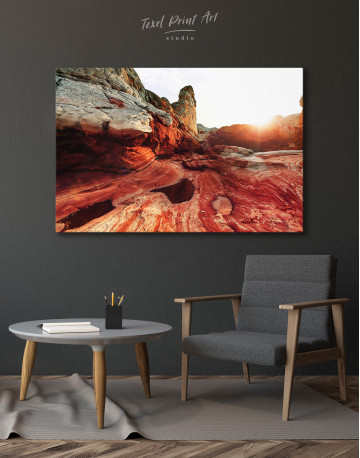 Vermilion Cliffs National Monument Landscapes at Sunrise Canvas Wall Art - image 6