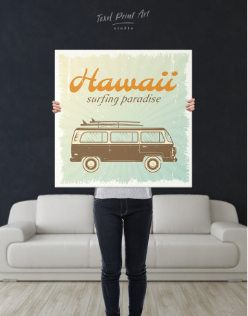 Surfing Paradise Hawaii Canvas Wall Art - image 2