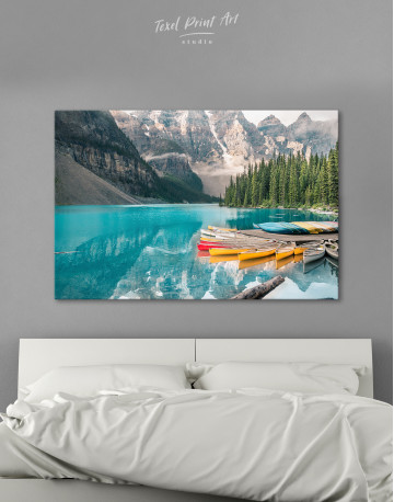 Moraine Lake in Banff National Park, Alberta, Canada Canvas Wall Art
