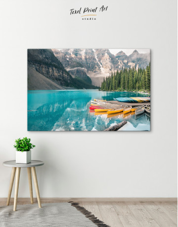 Moraine Lake in Banff National Park, Alberta, Canada Canvas Wall Art - image 5