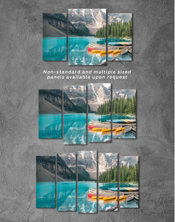 Moraine Lake in Banff National Park, Alberta, Canada Canvas Wall Art - image 4