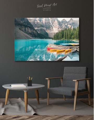 Moraine Lake in Banff National Park, Alberta, Canada Canvas Wall Art - image 3