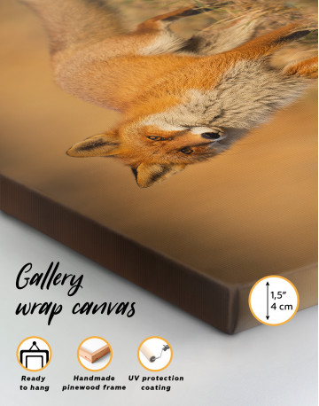 Red Fox in Wild Nature Canvas Wall Art - image 2