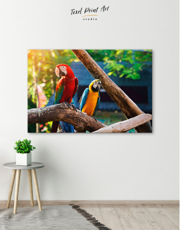 Macaw Parrots Canvas Wall Art - image 5
