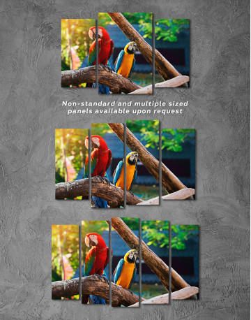 Macaw Parrots Canvas Wall Art - image 4