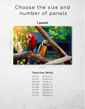 Macaw Parrots Canvas Wall Art - image 8
